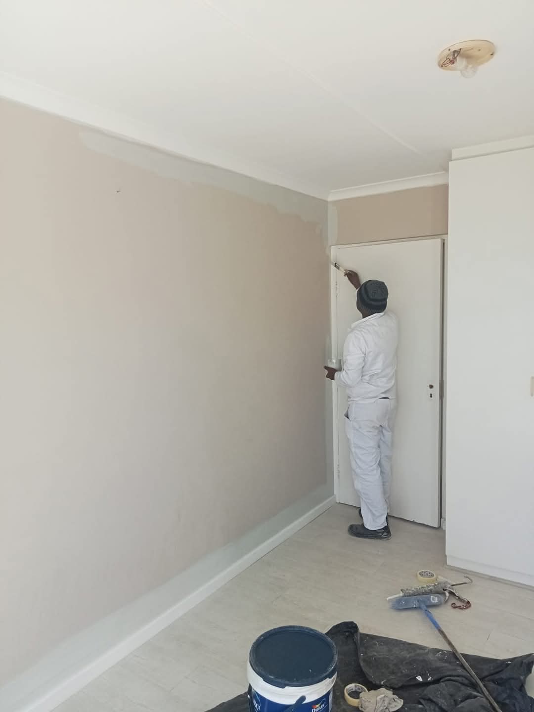 Interior room painting — clean finish